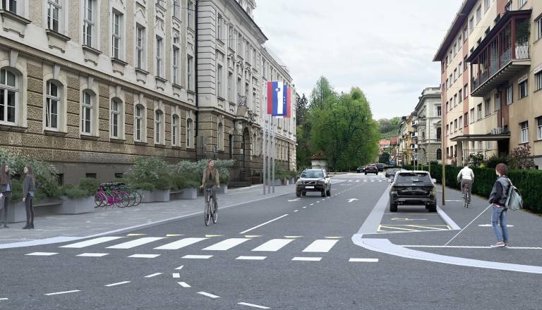 FOTO: Tako bo po prenovi videti Trg generala Maistra in okolica mariborske občine