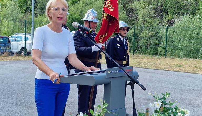 Dolenjski gasilci dobili težko pričakovano pridobitev: V Žužemberku odprli nov vadbeni poligon