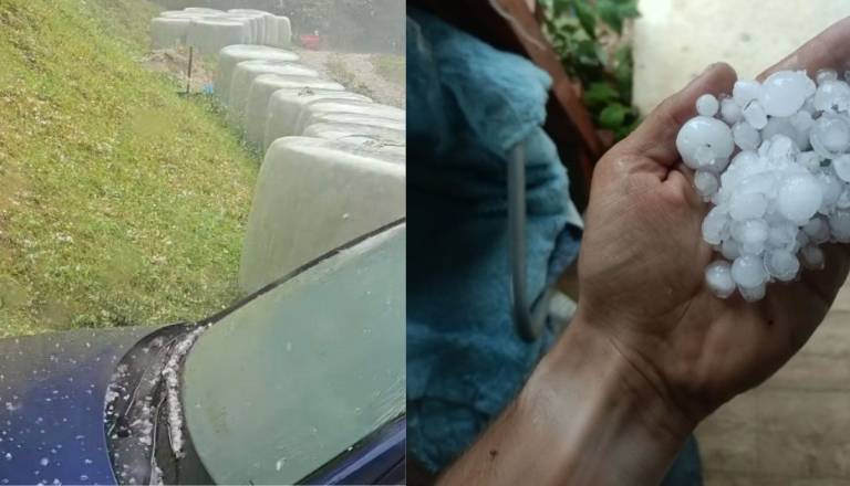 V Sloveniji klesti toča debela kot oreh, najvišje opozorilo izdano tudi za Dolenjsko