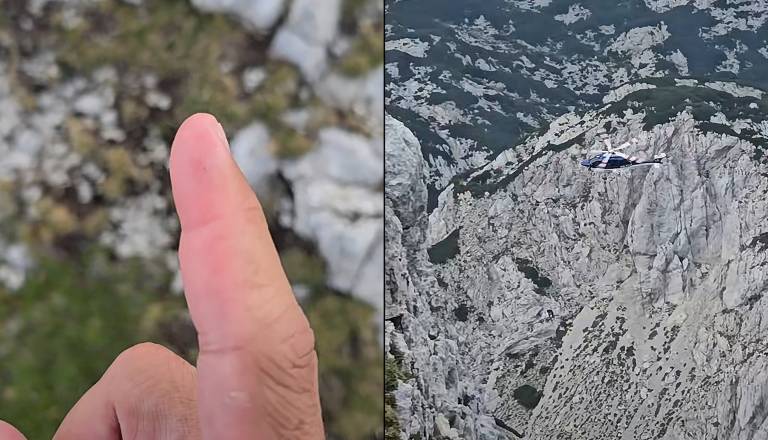 VIDEO: Pohodnika ugriznila kača, dramatično reševanje s helikopterjem je posnel kar sam