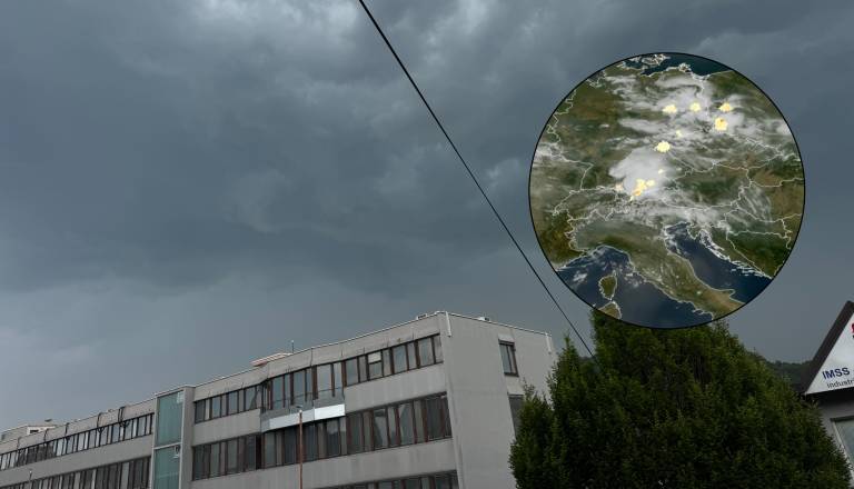 Silovit nevihtni sistem se približuje Sloveniji: Meteorologi svarijo pred popoldanskim dogajanjem