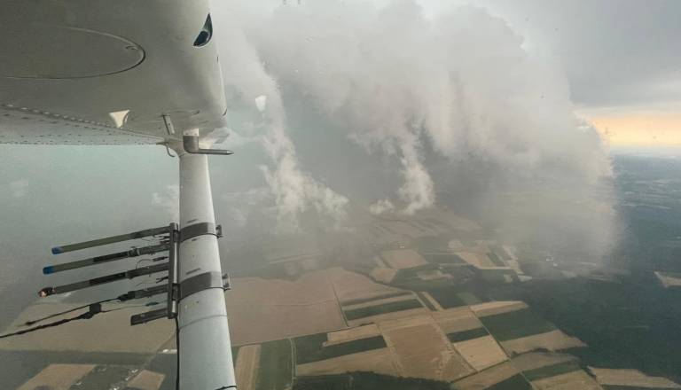 FOTO in VIDEO: Dve uri v zraku za zaščito severovzhodne Slovenije