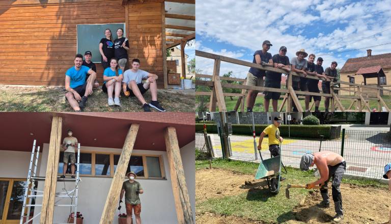 FOTO in VIDEO: Na Kobilju zavihali rokave, študenti urejajo mostove, kegljišče in čutno pot