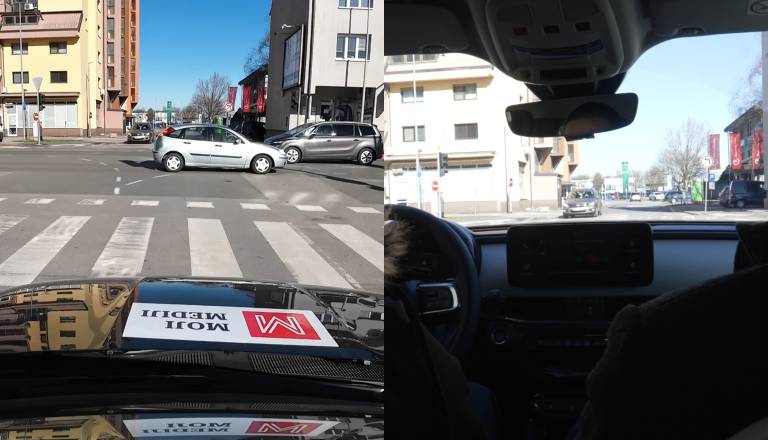 VIDEO: To križišče v Murski Soboti zmede številne voznike, inštruktor vožnje opozarja na posebnost