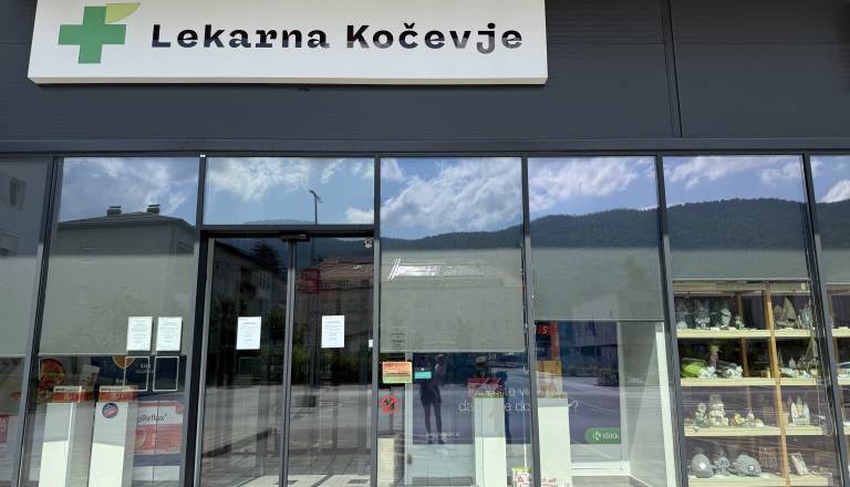 Zaradi dopustov krajši delovni čas kočevske lekarne