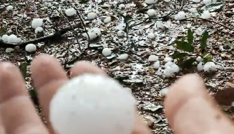 VIDEO: Na Hrvaškem klestila toča v velikosti orehov