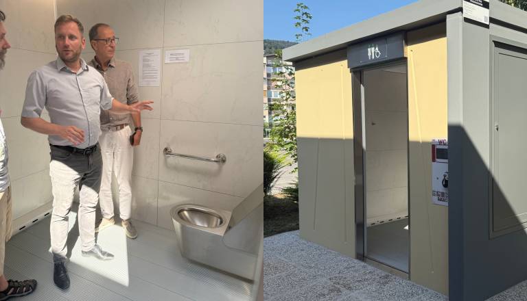 Odprli prve javne sanitarije v Kočevju: WC se čisti sam, za uporabo je treba plačati pol evra