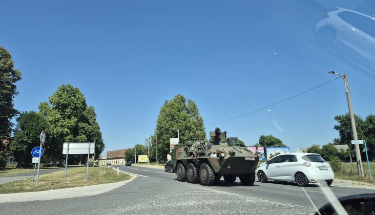 Vojaški transport tudi čez Pomurje 