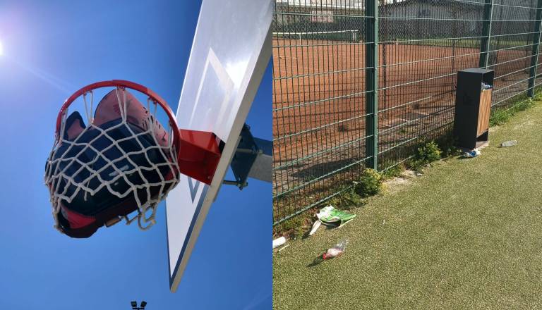 Odpadki, ogorki in poškodovana oprema: Opozarjajo na vandalizem na športnem igrišču