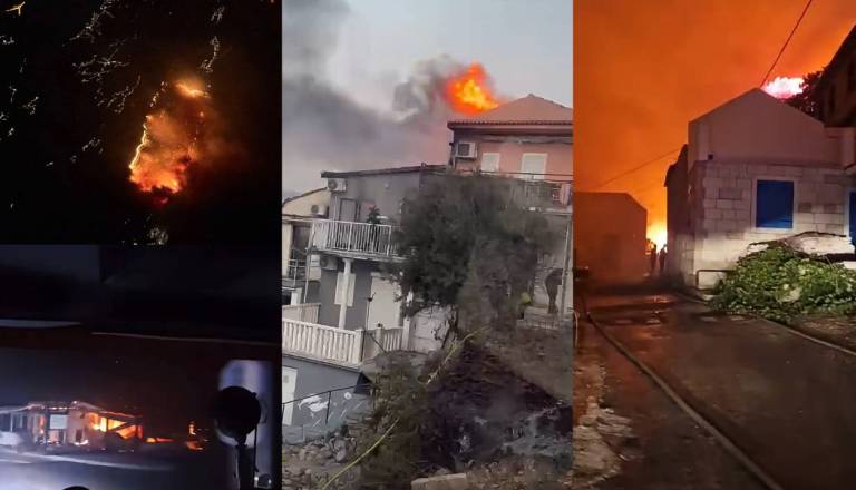 Požar v Omišu terjal prvo žrtev, razmere se po tragediji stabilizirajo