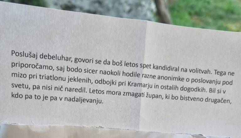 Anonimna obračunavanja v Bohinju: Zdaj se je oglasila občina
