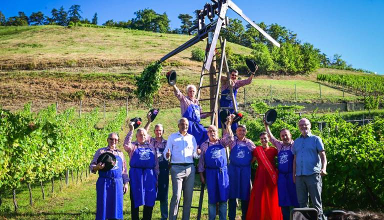 Pod Kalvarijo znova zapel klopotec, med vinogradi bo odmeval do martinovega