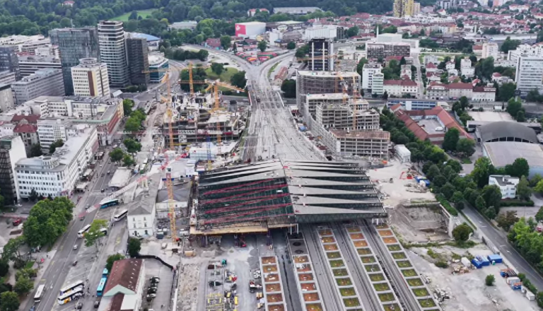 VIDEO: Tako danes iz zraka izgleda največje gradbišče v središču Ljubljane