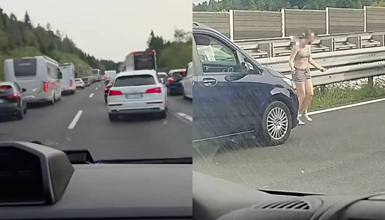 VIDEO: Po hudi nesreči na avtocesti šokantni prizori: Umrle tri osebe, v zastoju pa nevarno početje voznikov