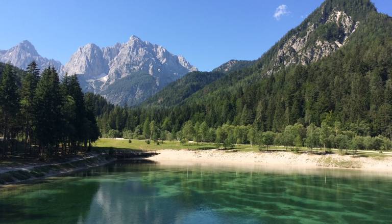 Občina Kranjska Gora: Po poginu dveh psov začasno odsvetujejo kopanje v jezeru Jasna