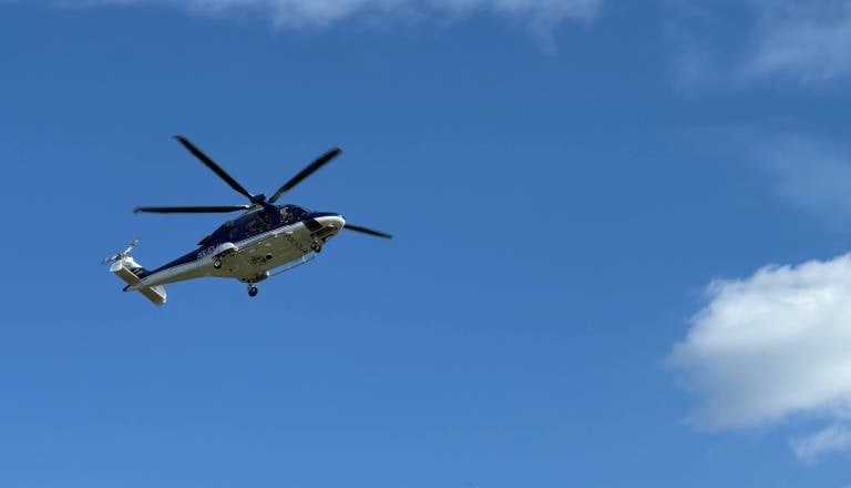 V Pomurju posredoval helikopte, kaj se je dogajalo?
