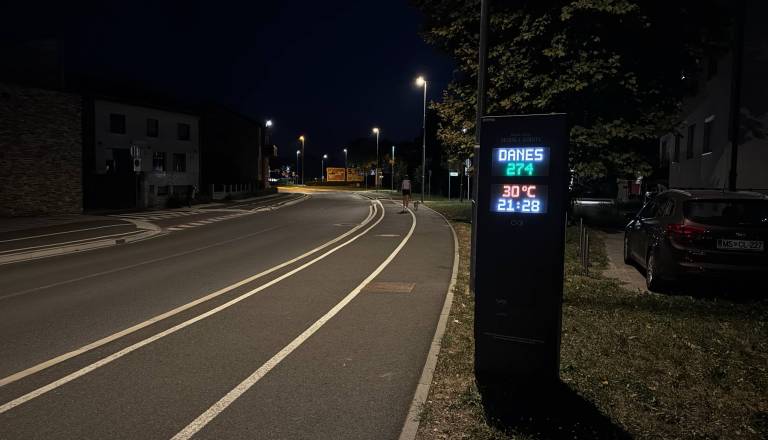Vročina ne popušča: v središču Murske Sobote še vedno kar 30 stopinj Celzija