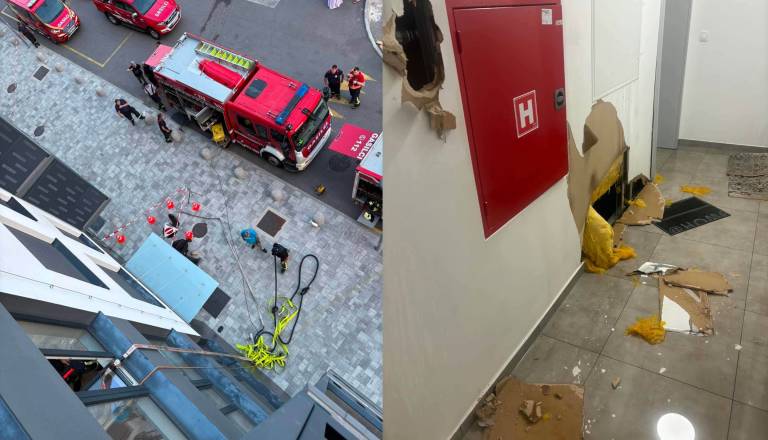 Poškodovana hidrantna cev zalila stanovanjski blok v Mariboru: Voda v stanovanjih, dvigalu, garažni hiši