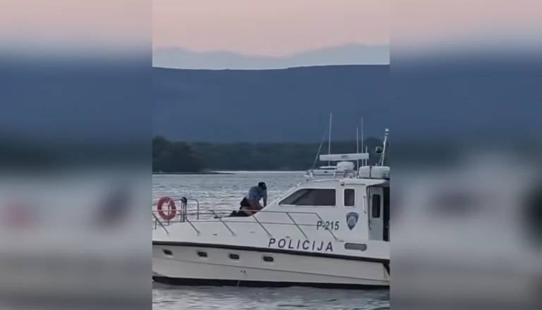VIDEO: Posnetek zgrozil javnost: Policist v morje vrgel psa, policija pojasnila dogajanje