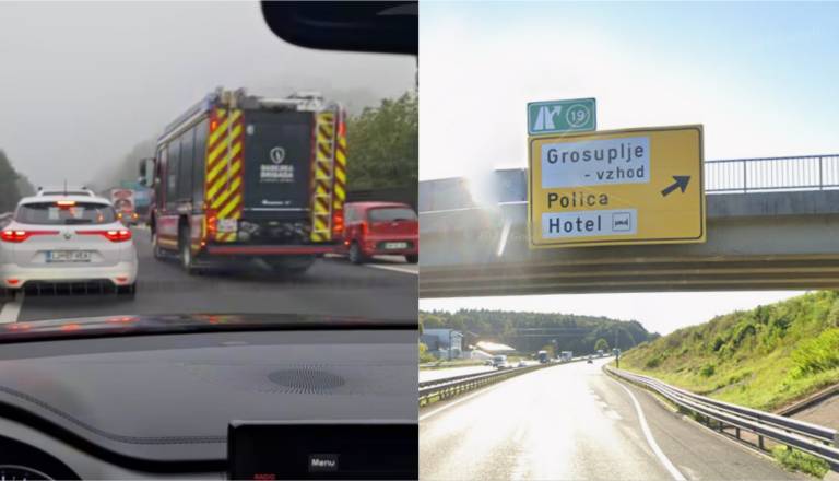 Počilo na dolenjski avtocesti, nastal dolg zastoj: Kaj se je dogajalo?