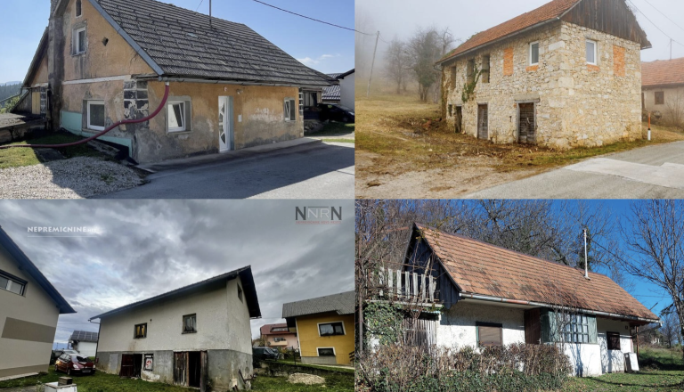 Iščete hišo z zemljiščem? To je pet najcenejših, ki so trenutno na voljo na Dolenjskem