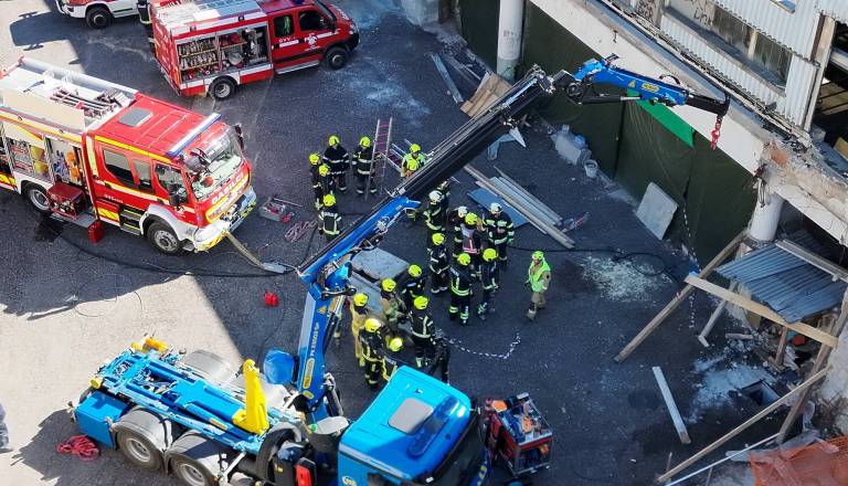 Tržiški gasilci z avstrijskimi kolegi izvedli zahtevno mednarodno vajo