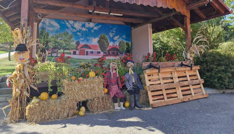 FOTO: Pomurske vasi v objemu jesenskih barv in domiselnih okrasitev