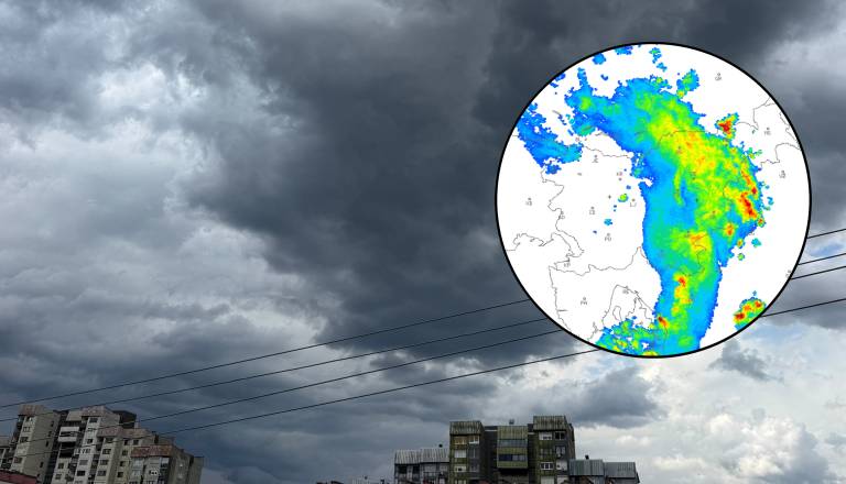 Pozor, Štajerski se približuje intenzivna nevihtna linija: Meteorologi opozarjajo na veliko nevarnost toče