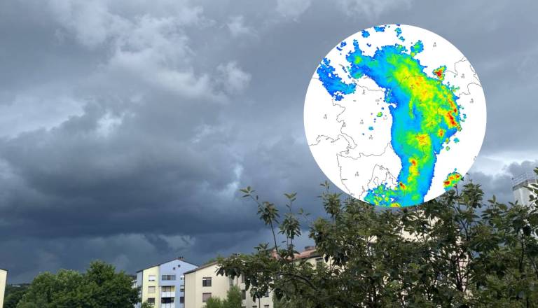Za Štajersko najvišja stopnja verjetnosti toče, nevihte se pomikajo proti severovzhodu
