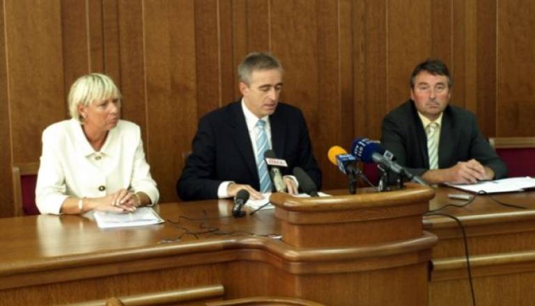 Darinka Pušenjak, Aleš Zalar in Branko Palatin