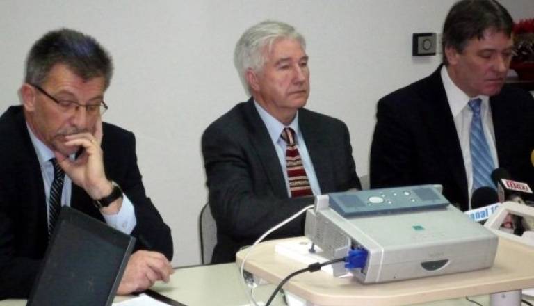  Od leve: Bojan Korošec, Andrej Gerenčer in Ernest BÃ¶rc