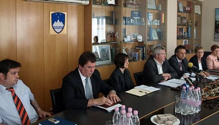 Župan Anton Štihec s sodelavci z Mestne uprave Murska Sobota