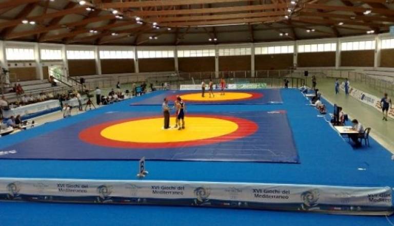 Dvorana Febo v Pescari, kjer se odvijajo rokoborski dvoboji  (foto: Željko Moičević)