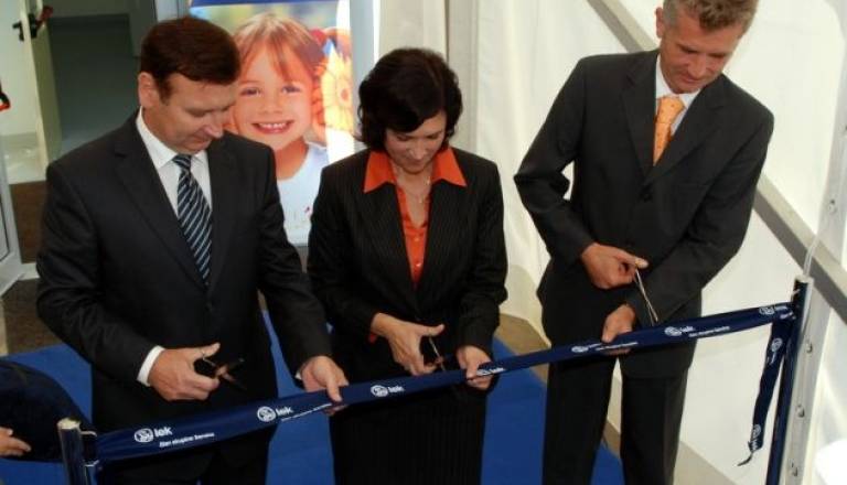 Anton Balažek, Gizela Štampar in Andrej Drčar