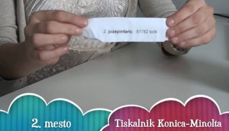 jozepintaric je osvojil drugo nagrado