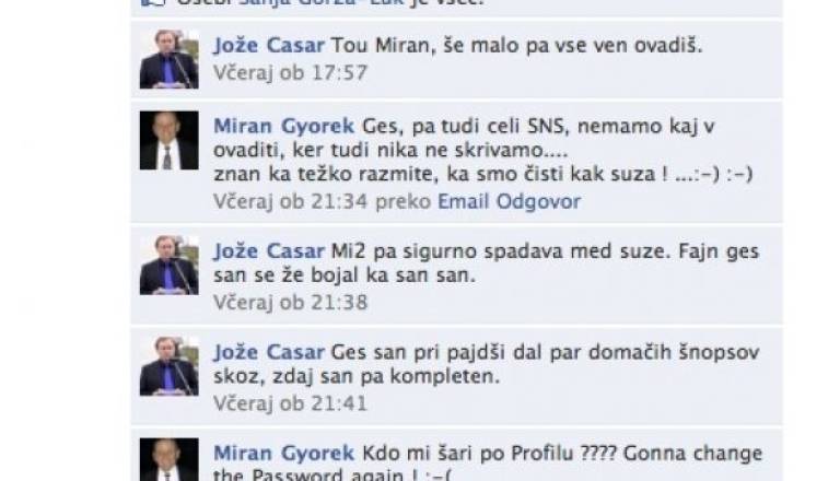  Debata na Facebooku med Casarjem in GyÃ¶rekom 