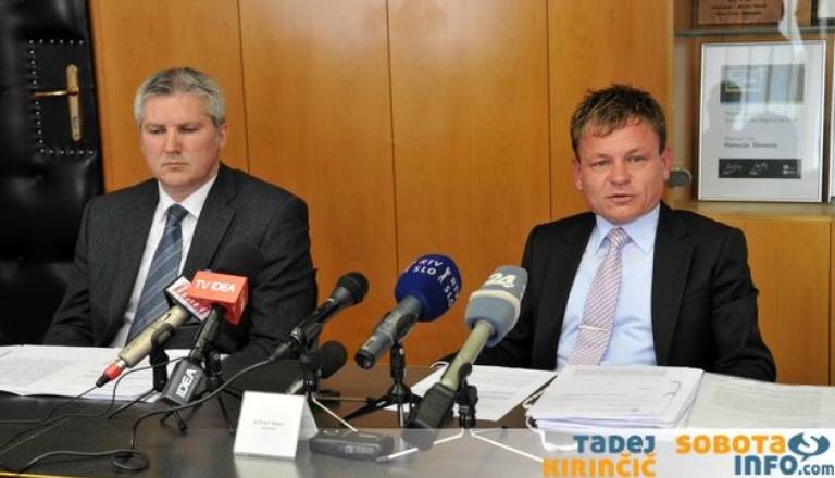Soboški župan Anton Štihec in odvetnik Franci Matoz