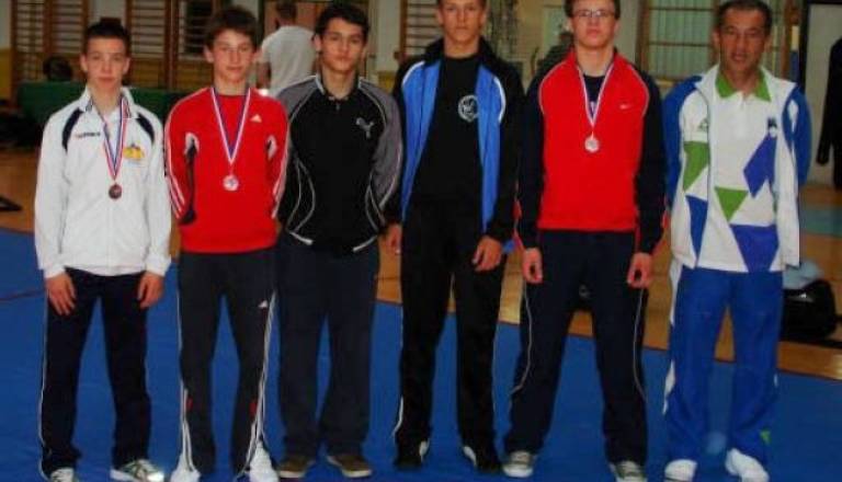 Slovenski rokoborci, ki so nastopili v Zagrebu