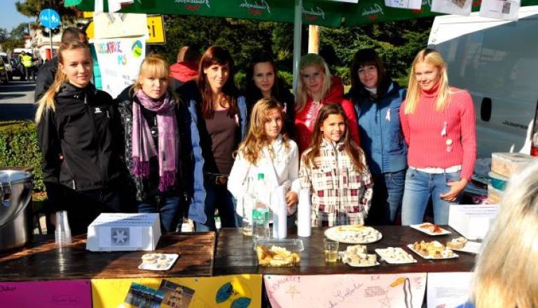 Svoj "štand" imajo tudi soboške odbojkarice