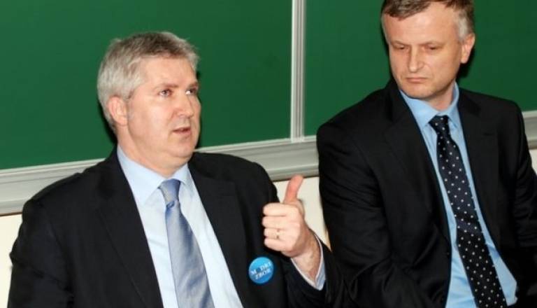 Anton Štihec in Andrej Horvat v začetku leta 2010.