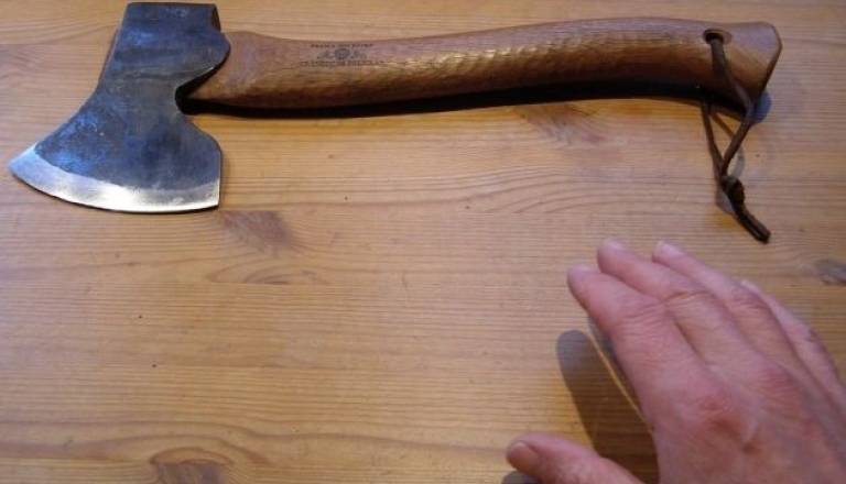 Žalik se je v jutranjih urah s sekiro spravil nad ženo in hčerko.