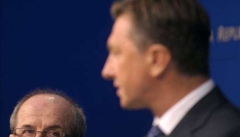 Minister Svetlik in Borut Pahor. vir: Siol.net