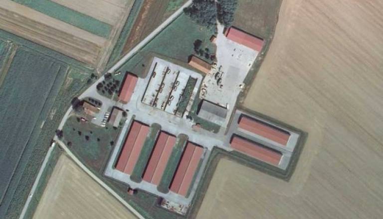 Bioplinarna v Nedelici iz zraka. 