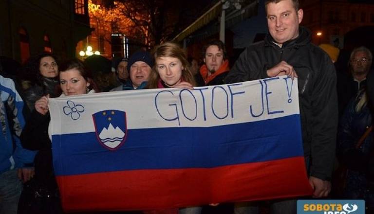 Tako so protestirali v Mariboru. 