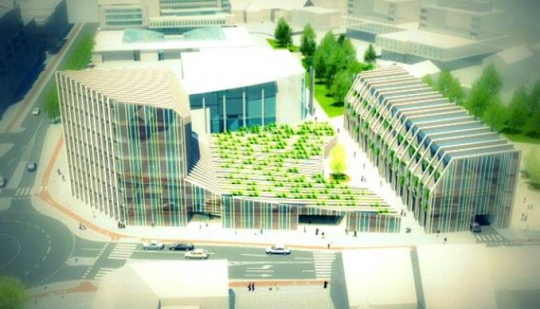 Povpraševanje po stanovanjih je zadovoljivo, pred začetkom gradnje pa bo nujno poiskati kupca ali najemnika poslovnih prostorov, ki zajemajo kar 30 % celotne površine investicije, pravijo na Imo-Realu.