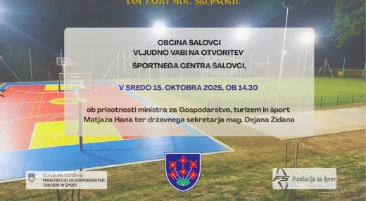 Otvoritev Športnega centra Šalovci