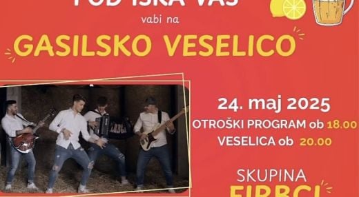 Gasilska veselica v IŠKI VASI s skupino FIRBCI