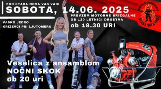 120 let PGD STARA NOVA VAS s skupino NOČNI SKOK