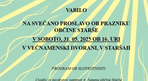 30. OBČINSKI PRAZNIK OBČINE STARŠE