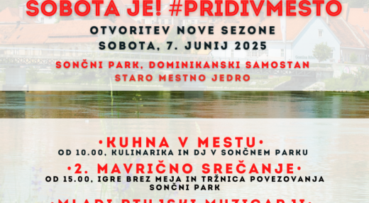 SOBOTA JE! #PRIDIVMESTO Otvoritev nove sezone